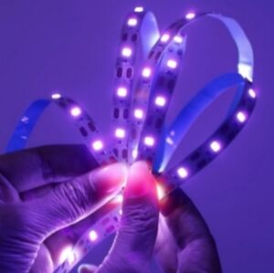 Blacklight Strip String Lights Activate Black Light Art Tapestry Party Night 3m